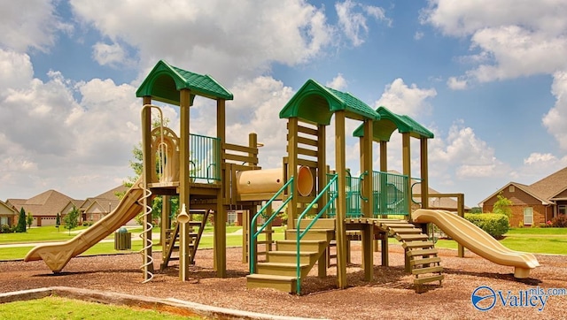 view of jungle gym