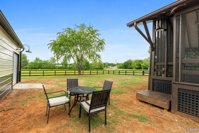 265 Dorning Rd, Harvest, AL 35749 - fenced backyard featuring a view of countryside