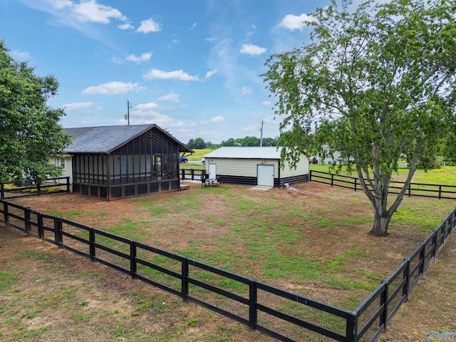 265 Dorning Rd, Harvest, AL 35749 - view of yard featuring an outdoor structure and fence