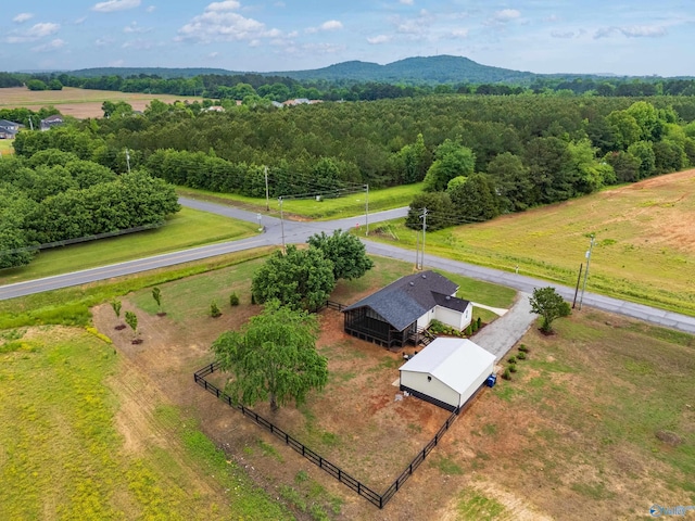 265 Dorning Rd, Harvest, AL 35749 - overview of rural landscape with a mountainous background and a heavily wooded area