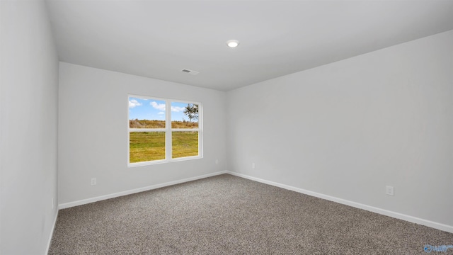 spare room with carpet floors