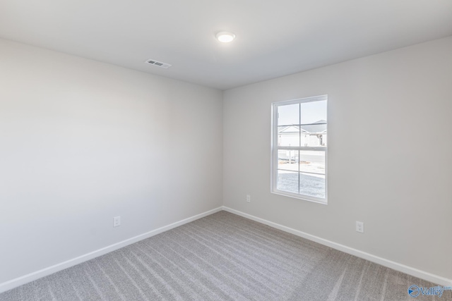 view of carpeted empty room