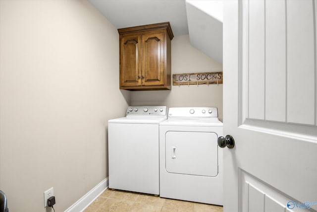 22915 Pin Oak Dr, Athens, AL 35613 - washroom featuring cabinet space, baseboards, and separate washer and dryer