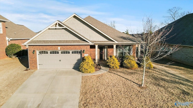 craftsman-style house with a garage