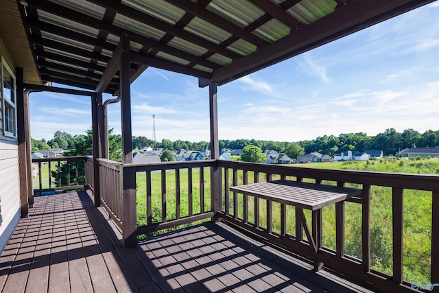 view of deck