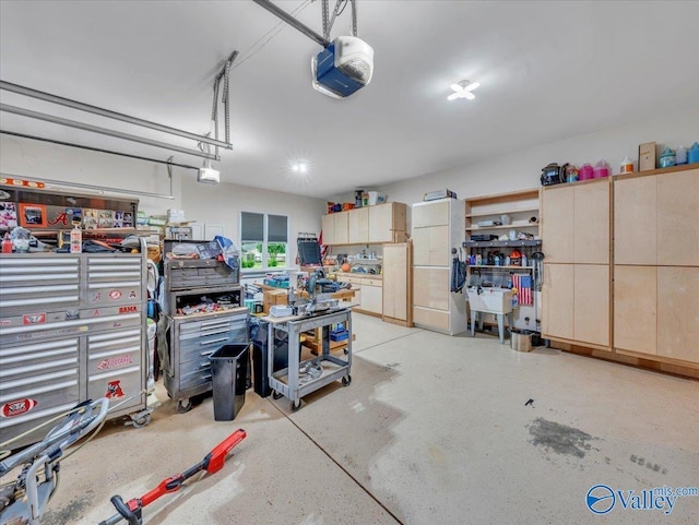 591 Nix Rd, Hazel Green, AL 35750 - garage featuring a garage door opener