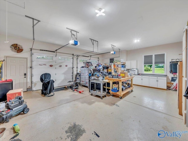 591 Nix Rd, Hazel Green, AL 35750 - garage featuring a garage door opener