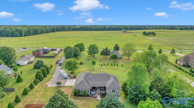591 Nix Rd, Hazel Green, AL 35750 - aerial view of sparsely populated area featuring agricultural land