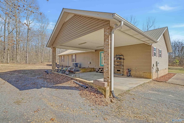 exterior space with entry steps