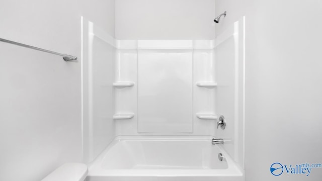 bathroom featuring bathing tub / shower combination