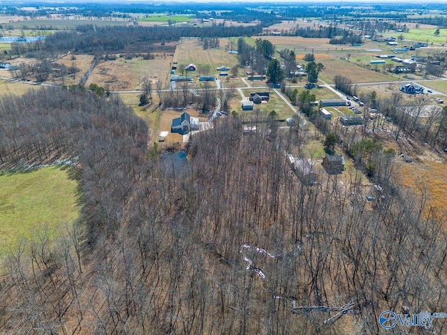 drone / aerial view featuring a rural view