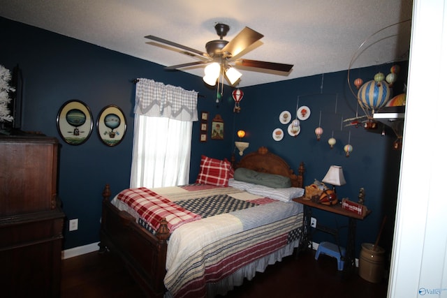 207 Brook Wind Dr, Hazel Green, AL 35750 - bedroom featuring baseboards and a ceiling fan