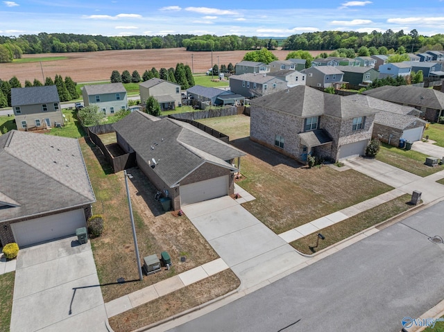 bird's eye view featuring a residential view