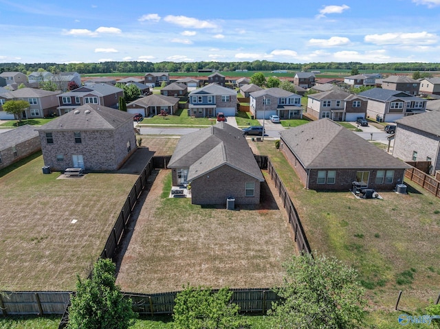 drone / aerial view with a residential view