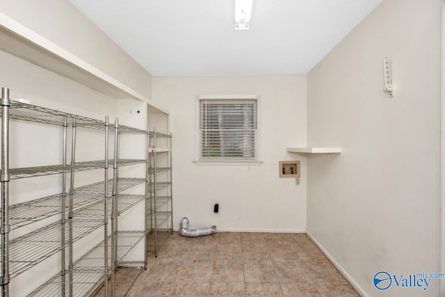 view of storage area