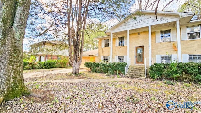 view of front of home