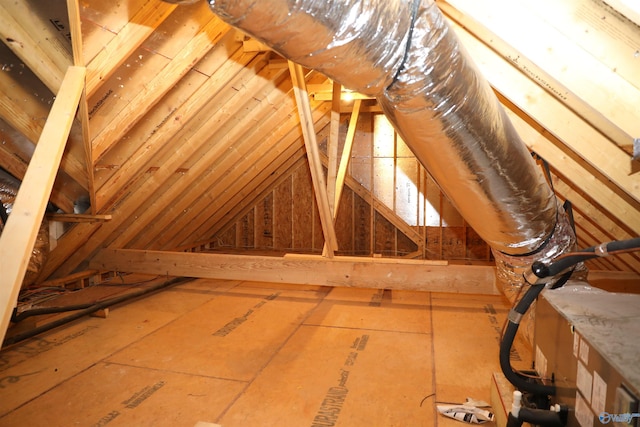 view of attic