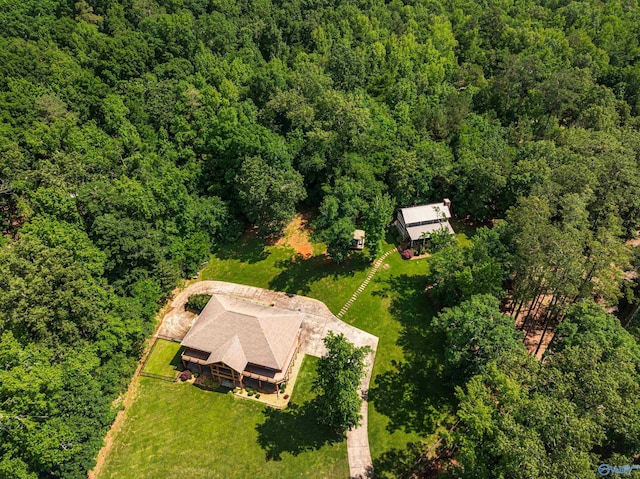 511 Pine Island Cir, Scottsboro, AL 35769 - view from above of property featuring a forest