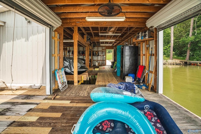 511 Pine Island Cir, Scottsboro, AL 35769 - below grade area featuring freestanding refrigerator