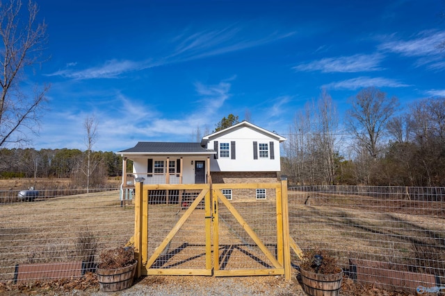 view of front of home