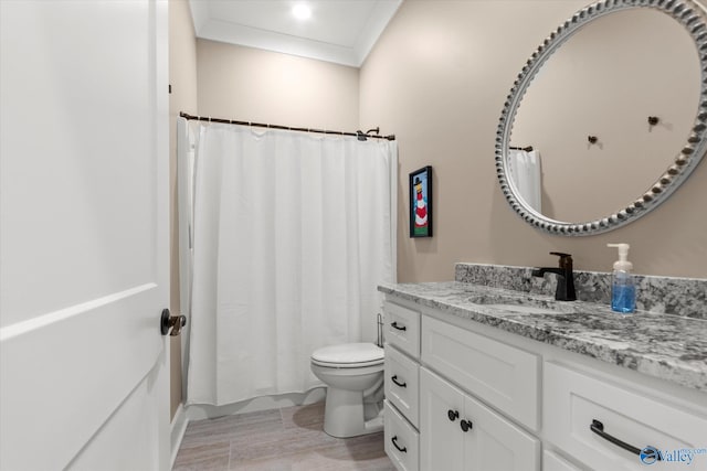 23784 Old Homeplace Way, Athens, AL 35613 - full bathroom featuring vanity, toilet, and a shower with curtain
