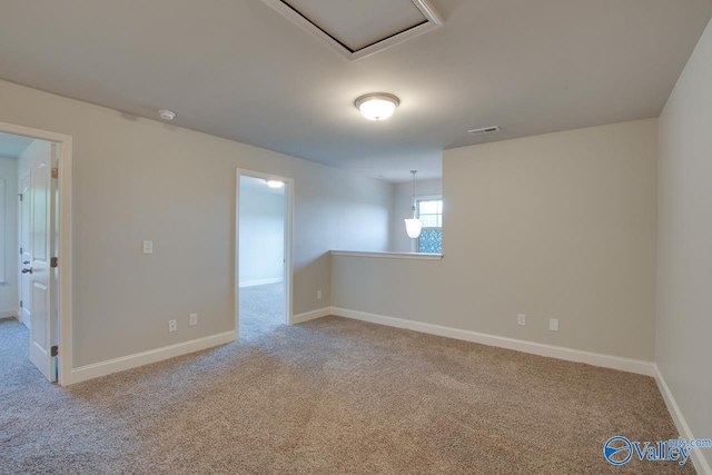 view of carpeted empty room