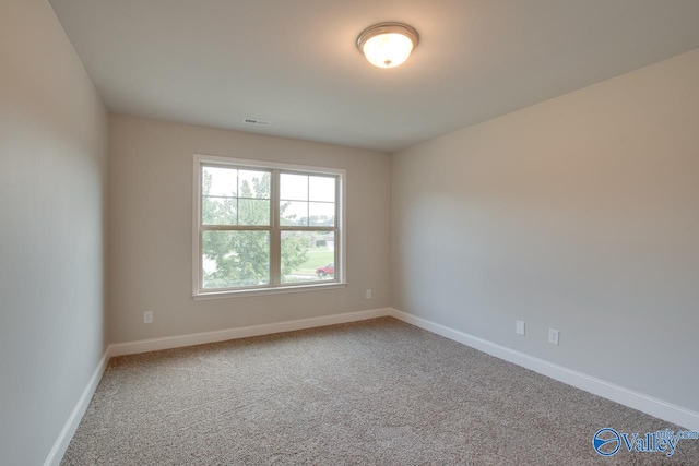 view of carpeted empty room