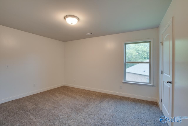 view of carpeted empty room