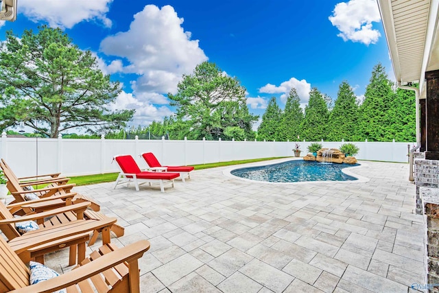 20009 Capitol Hill Dr, Tanner, AL 35671 - view of swimming pool with a patio and a fenced backyard