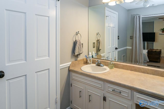 bathroom featuring vanity