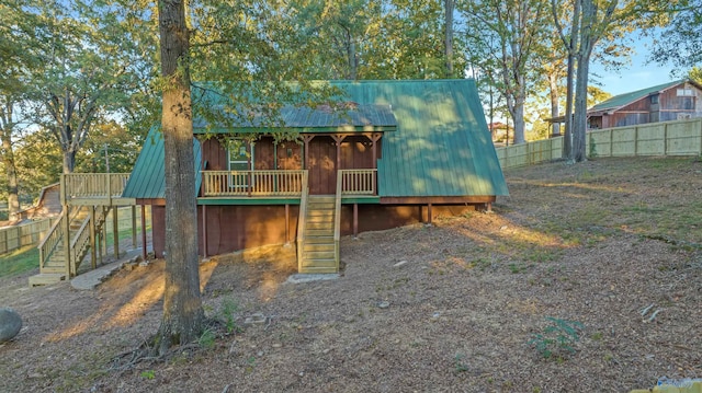 view of outdoor structure