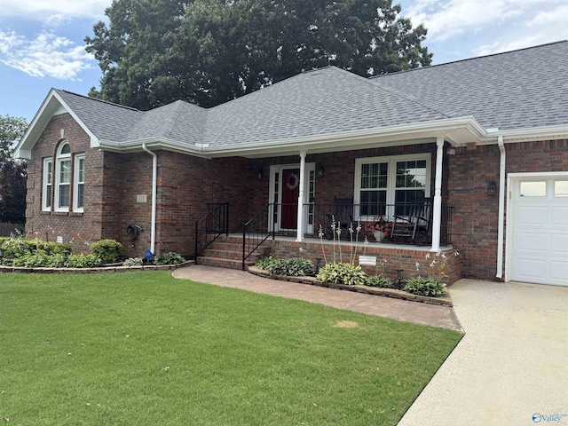 103 Katelyn Dr, Meridianville, AL 35759 - single story home with a shingled roof, a garage, a front lawn, and brick siding