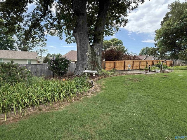 103 Katelyn Dr, Meridianville, AL 35759 - fenced backyard with a garden