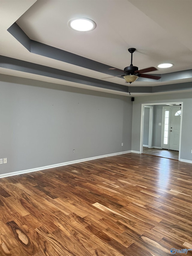 103 Katelyn Dr, Meridianville, AL 35759 - unfurnished room featuring ceiling fan, dark wood-style floors, and recessed lighting