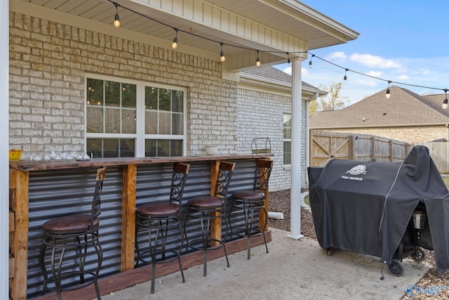 view of patio / terrace with grilling area