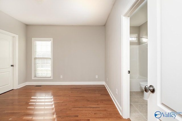 interior space with wood-type flooring