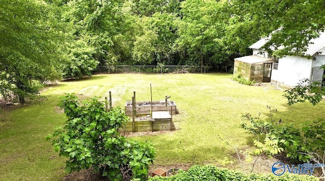 312 8th Ave SW, Attalla, AL 35954 - view of yard with a garden and an outbuilding