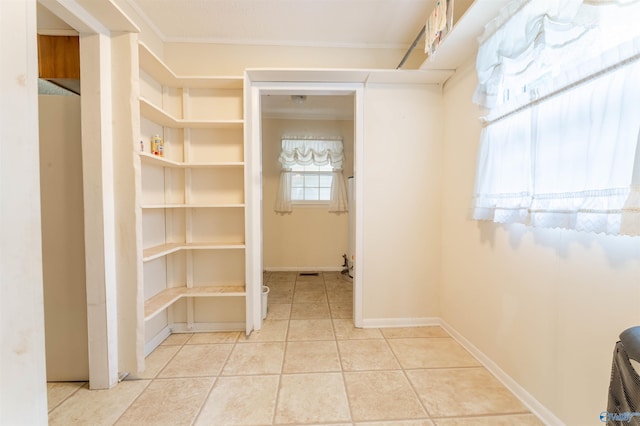 interior space featuring tile patterned flooring
