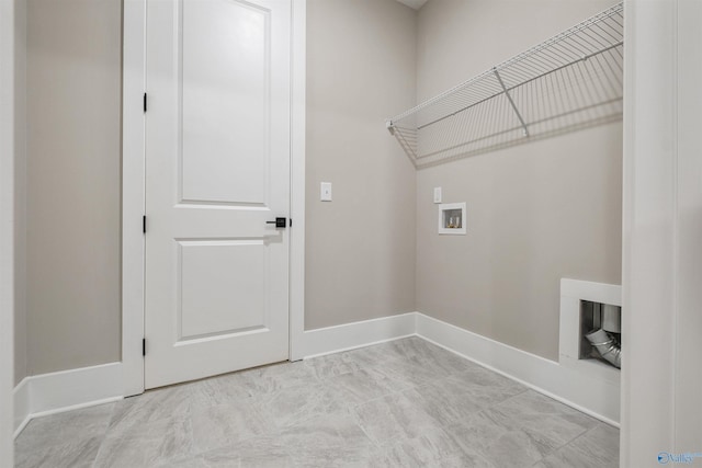 laundry room featuring hookup for a washing machine