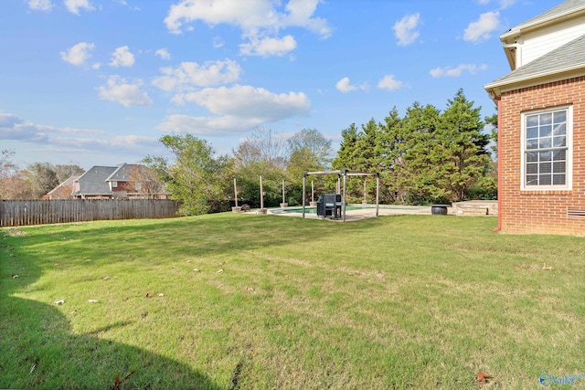 view of yard with a patio