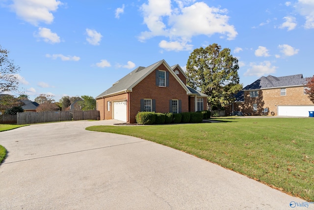 view of side of home featuring a yard