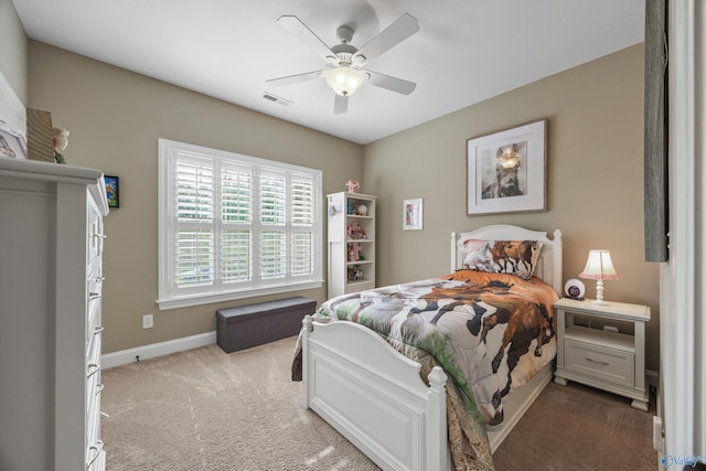 39 Verdant Cir, Huntsville, AL 35803 - carpeted bedroom with baseboards and a ceiling fan