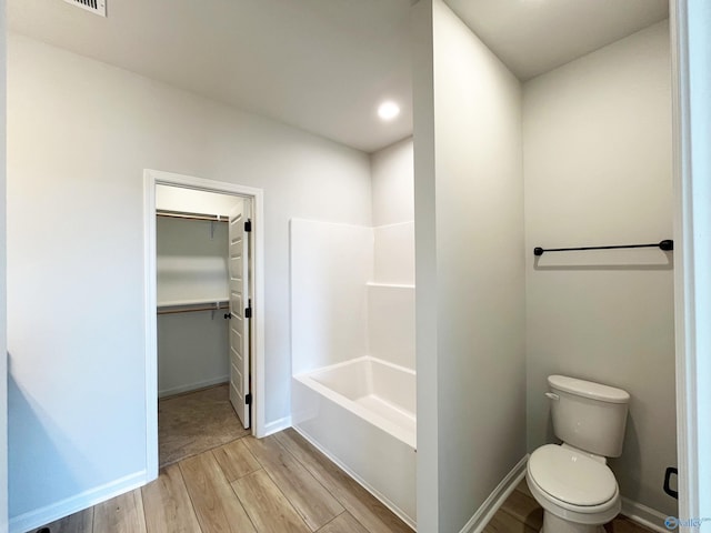 120 Parvin Way Dr, Hazel Green, AL 35750 - bathroom featuring toilet, wood finished floors, and baseboards