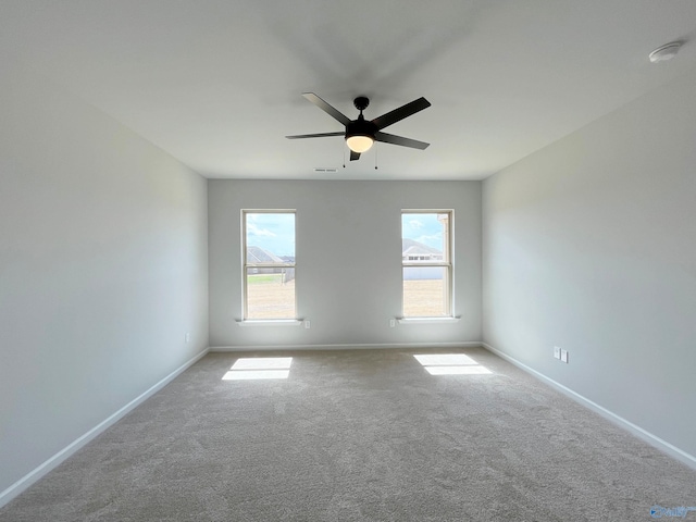 120 Parvin Way Dr, Hazel Green, AL 35750 - carpeted spare room featuring baseboards, visible vents, and a ceiling fan