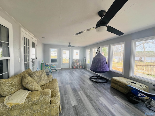 450 County Road 803, Centre, AL 35960 - sunroom featuring visible vents and french doors