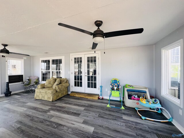 450 County Road 803, Centre, AL 35960 - wooden deck featuring french doors and ceiling fan