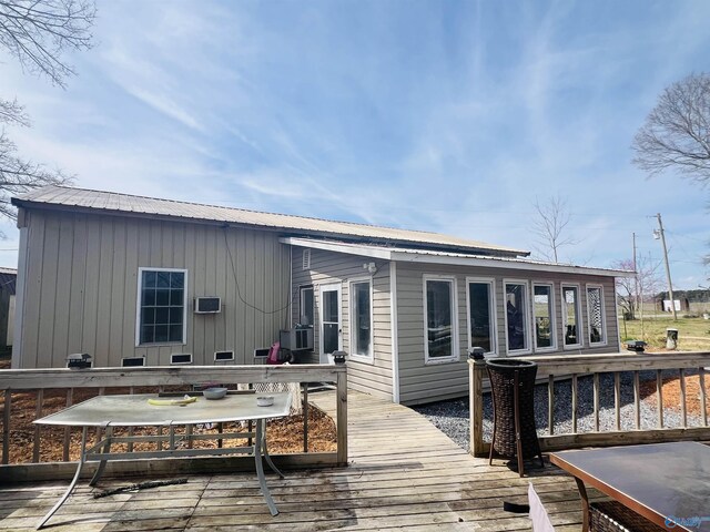 450 County Road 803, Centre, AL 35960 - back of property with metal roof, a deck, and outdoor dining space