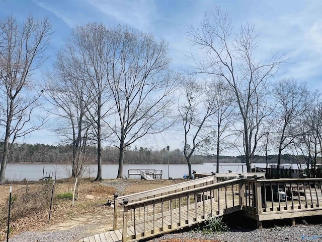 450 County Road 803, Centre, AL 35960 - wooden terrace with a water view
