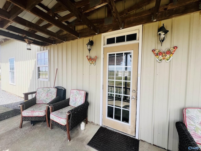 450 County Road 803, Centre, AL 35960 - doorway to property with board and batten siding