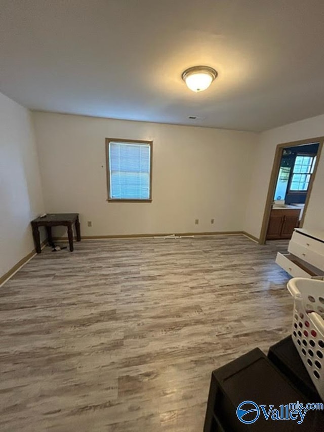 interior space featuring light hardwood / wood-style flooring